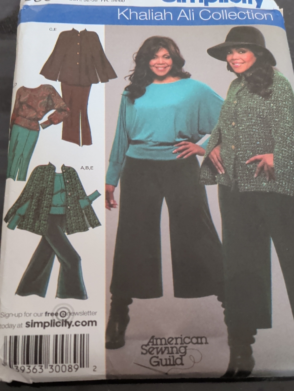 Simplicity Plus Sz 26W-32W Women's Sewing Pattern 3991. Jacket Top Shirt Gaucho
